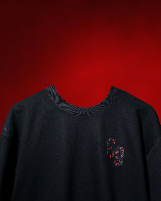 BLACK WINE DINE AND 69 T-SHIRT