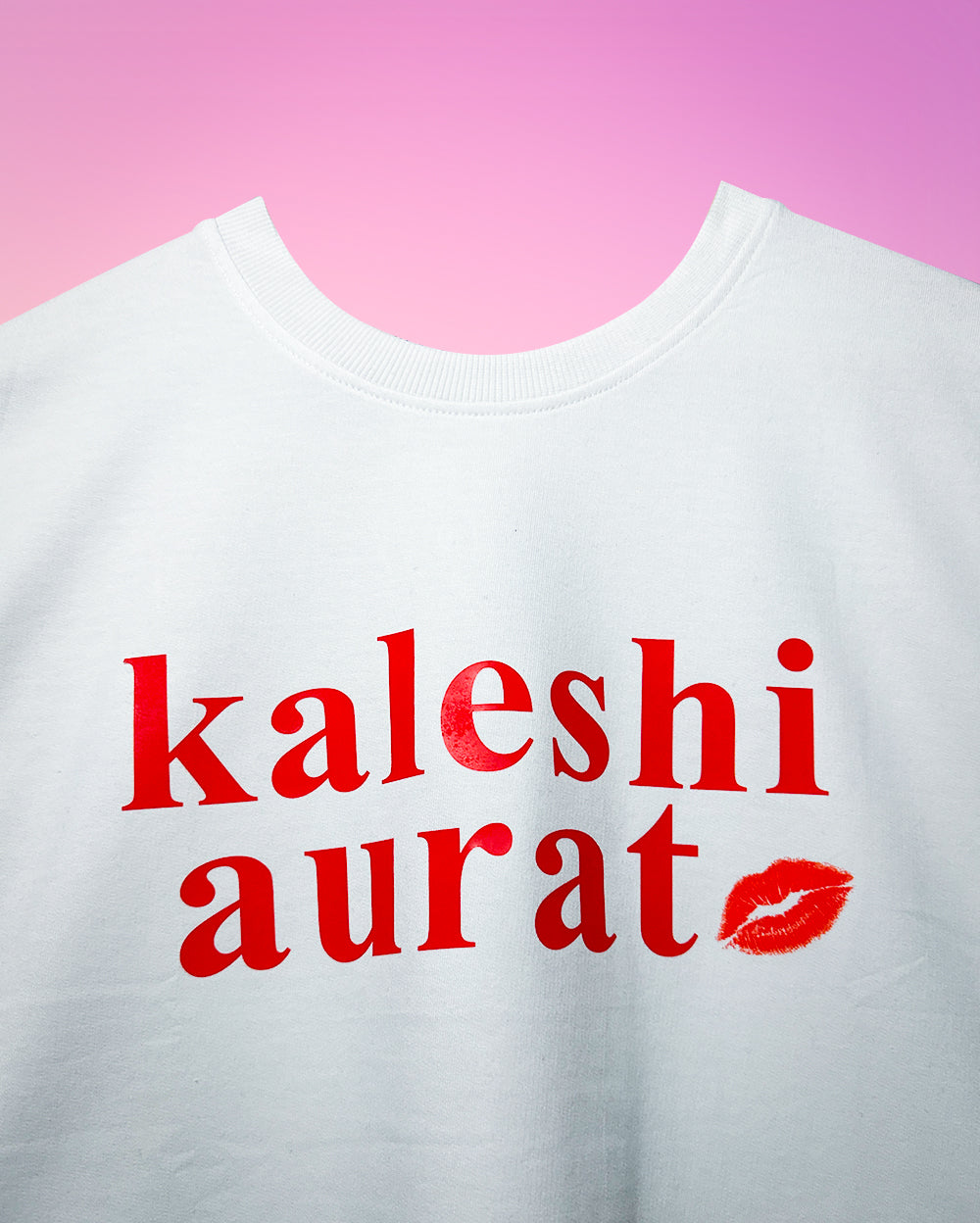 WHITE KALESHI AURAT T-SHIRT
