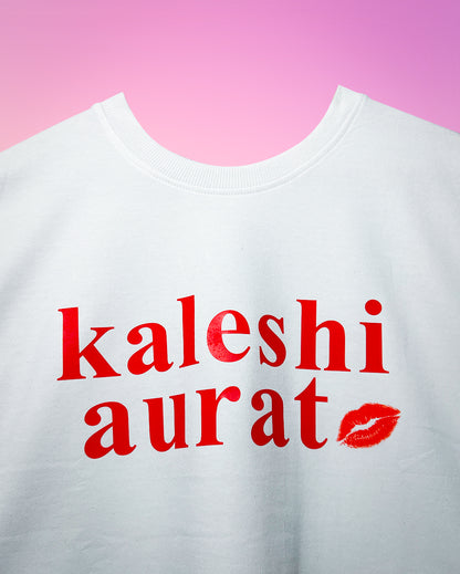 WHITE KALESHI AURAT T-SHIRT