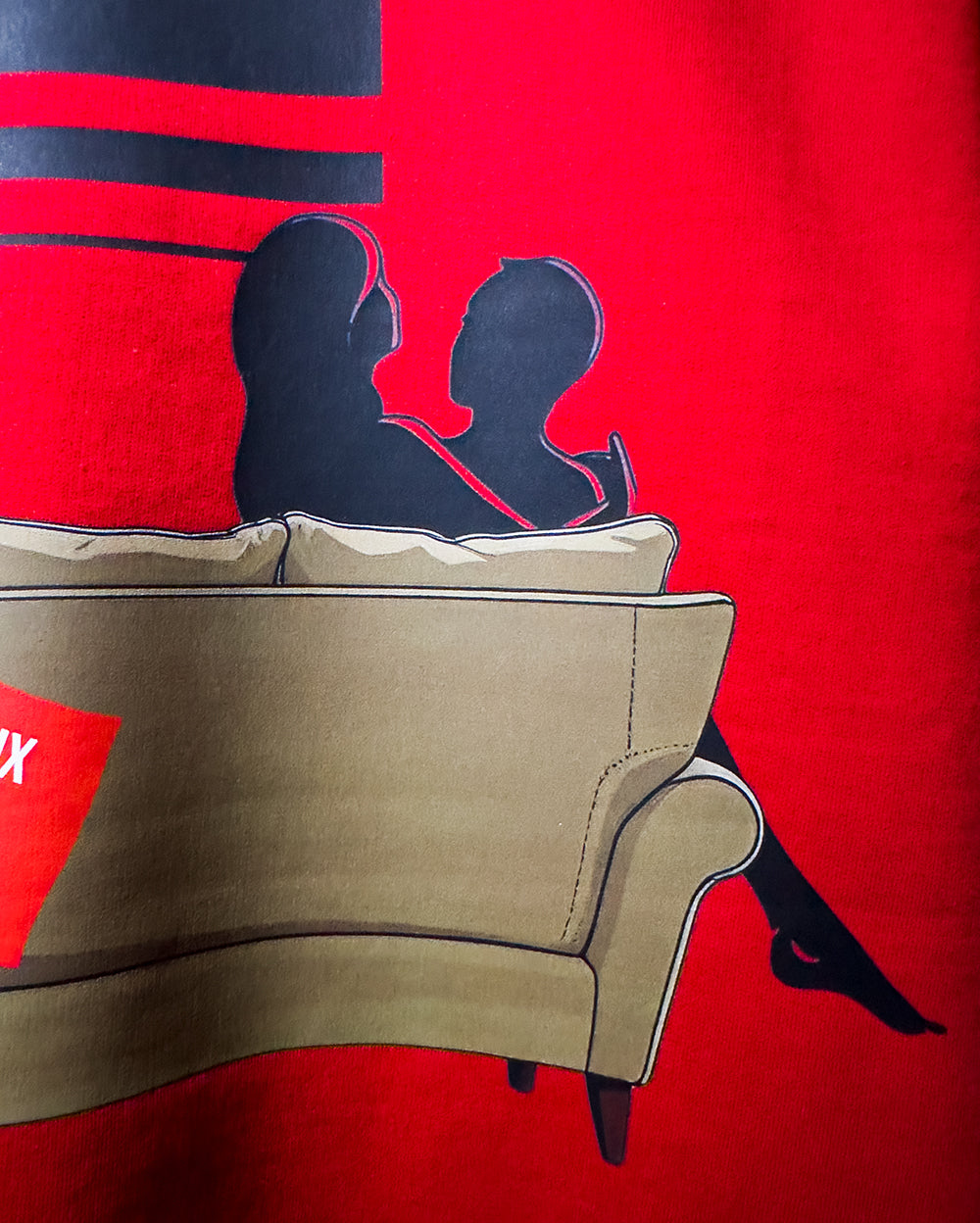 RED NETFLIX AND CHILL T-SHIRT